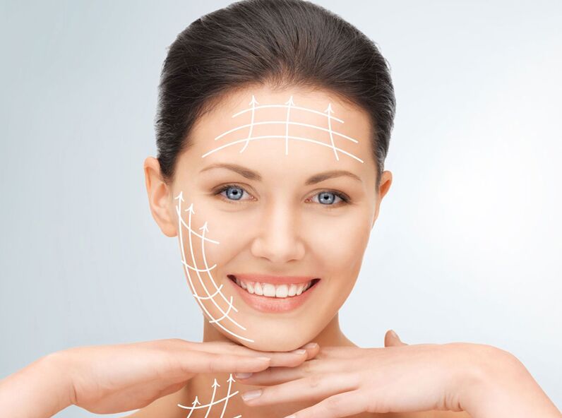 Skin tighten the face
